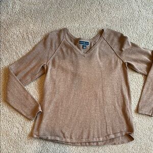 Brown V-Neck Sweater